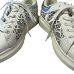 Midnight Velvet White & Silver Platform Sneakers Geometric Cutout EU 41 / US 10 Photo 5