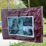 Vintage JUNKBAG™ Kat Newman Designs Novelty Tote, Burgundy/Red, Waterproof Red Photo 0