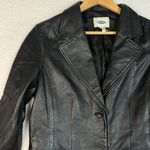 Old Navy Vintage  Black Leather Blazer Photo 1