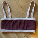 Edikted   Sutton Crop Top Pink and Burgundy
Size Small Festival Casual Trendy Photo 1