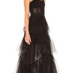 BCBGMAXAZRIA Corset Tulle Oly Gown Black Womens Size 0 Photo 1