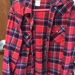 NEVER WON L Red Flannel Size L Photo 0