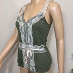 Vintage Twee Coquette Fairy Green Lace Tanktop Size undefined Photo 2
