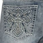 Apt. 9  SZ 4 Capris Jeans Rhinestones Cuffed Mid-Rise Stretch Smoothing Light Wash Photo 6