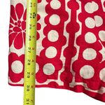 Farm Rio Womens Palermo Linen Romper Size M Red White Resort Tropical Vacation Photo 6