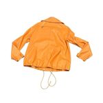 Theory orange leather jacket size small Photo 6
