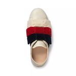 Gucci Ace leather and velvet bow slip-on sneakers size IT 36.5 US 6.5 Photo 2