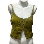 Rhythm Women's Olive Green Tie-Back Tank Top Size Large Casual Photo 4