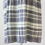 Max Studio  Slate Grey Light Yellow Stripe Sleeveless Scoop Smock Dress Small Photo 4