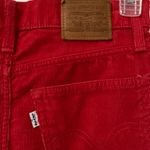 Levi's Levi’s Corduroy Mini Skirt Sz 27 Red Photo 2