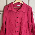 Habitat  art to wear crinkle button down blouse Photo 1