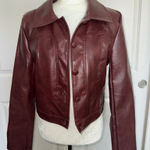 Cider Women's Burgundy Leather Jacket Photo 0