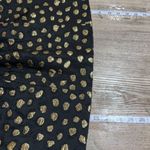 WHIT Women's Polka Dot Gold Foil Print Pocket Lined Mini Skirt Black Gold Size 2 Photo 6