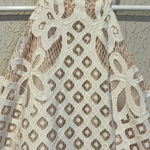 Lulus Lulu’s Steal a Kiss White Lace with Nude lining dress size small Photo 6