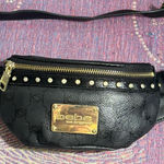Bebe  Black and Gold Belt Bag Photo 0