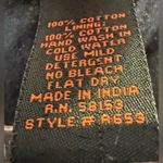 Raga Anthropologie Black / White Cotton Beaded Embroidered Boho Mini Dress Small Photo 4