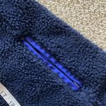 J.Crew Navy Faux Fur Full Zip Sweater Vest Size Small Outerwear Jacket Like New Photo 6