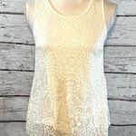 Trixxi  (Three Pink Hearts ) Tank Top Lace White-Small Photo 0