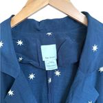 Anthropologie Rue Stiic Navy Star Button Down Dress Long Sleeve Size Small S Photo 4