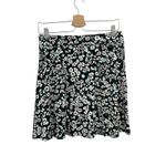 Boden USA Boden Mini Skirt Jersey Floral Pull-on Black White Size US 8R Photo 3