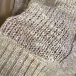 Free People Alpaca Wool Blend Taupe Cream Button Cardigan Sweater Small Photo 6