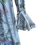 R & K Multicolor Floral Net‎ Dress Spring Summer Bridal Shower Dress Size 16 Photo 4
