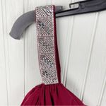 R & M Richards NEW Cold Shoulder Rhinestone Long Formal Dress 5659 Merlot Size 20W Photo 5