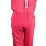 Exist Jumpsuit Coral Strapless Lightweight Pockets Large Y2K New Photo 1
