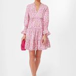 Tuckernuck Pink and Orange Block Print Kenzo Dress Large cotton NEW Photo 7