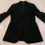United Colors Of Benetton Made in Italy of Benetton black striped wool blend jacket blazer size 42 or US 6 Photo 13