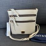 Dooney & Bourke NWT Cream Triple Zip Crossbody Photo 1