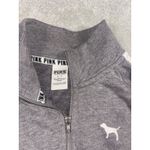 Pink Coconut Boutique PINK Victoria's Secret Pullover Womens Small Quarter Zip Sweatshirt Dog Pockets Photo 3