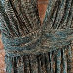 Lulu’s Metallic Deep Plunge Mini Dress Size M Photo 3