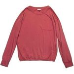 LC Lauren Conrad Lauren Conrad Sweatshirt Women’s Medium coral pink elastic hem lightweight Photo 0