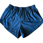 Oiselle  Roga Shorts Womens Running Athletic Comfy Size 6 Blue Photo 0