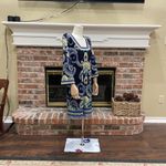 Laundry by Shelli Segal  paisley and floral print knee length dress / 4 / EUC Photo 7