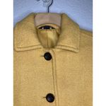 Land's End Jacket Womens 4P Wool Blend Mustard Yellow Gold Button Blazer Suit Photo 1