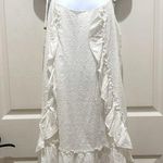 Simplee Apparel NWT - Simplee White Textured Ruffle Spaghetti Strap Mini Dress Photo 0