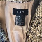 RQT Tweed Blazer Jacket Brown Beige Metallic Boucle Business Professional Photo 3