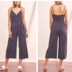 The Fifth Label  blue striped jumpsuit in size 6 Photo 5