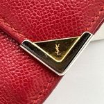 YSL Vintage trifold Wallet in Red Photo 5