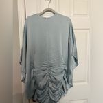 SIMKHAI Kadence satin minidress in Light Sky Blue Size 0 Photo 9