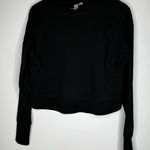 Sweaty Betty  Size 0-2 Black Crew Neck Long Sleeve‎ Sweatshirt CP0528 Photo 0