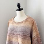 LC Lauren Conrad  Braided Cable Sleeve Detail Knit Sweater Ombré Cozy Oversized Photo 4