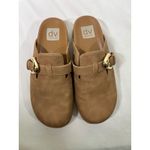 Dolce Vita Women's Clogs Mules Shoes Gold Buckle Slip On Boho Festival Tan Sz 7 Photo 6
