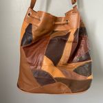 Brown Tan Leather Shoulder Bag with Casual Design Photo 3