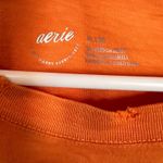 Aerie  Orange XL Graphic Tee "Here To Amuse" Relaxed Fit Cotton Blend T-Shirt Photo 4