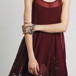 Free People  sheer chiffon beaded slip tunic Photo 0
