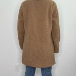Susan Graver  Camel Sherpa Teddy‎ Coat Button Front Jacket Small Shacket Photo 4