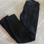 Helmut Lang  Women’s Black Coated Straight Leg/Skinny Jeans Photo 0